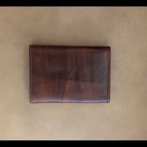 New men’s brown leather wallet